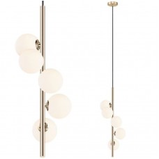 Φωτιστικό Κρεμαστό 5xG9 230V σε Ράγα Χρυσαφί ARCTURUS 003064-028111